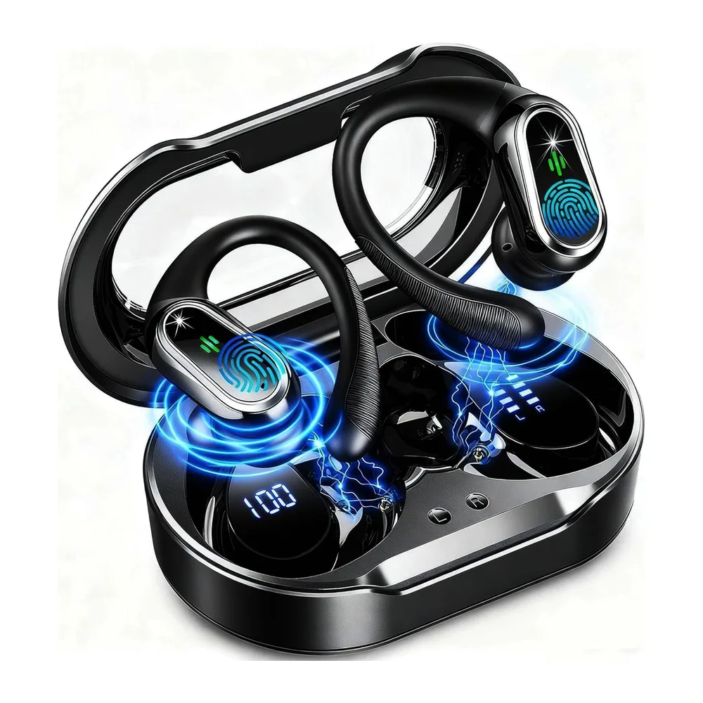 Jesebang Ecouteurs Bluetooth sans Fil Sport 2026 Headphones 5.4 HiFi Stéréo [Classe énergétique A+++]