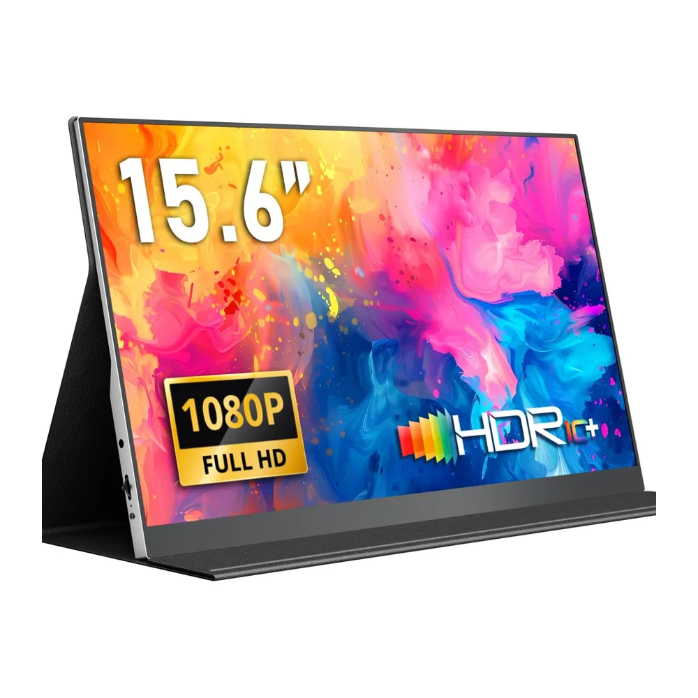 Ecran Portable, 15,6 Pouces Moniteur Portable IPS 100% SRGB