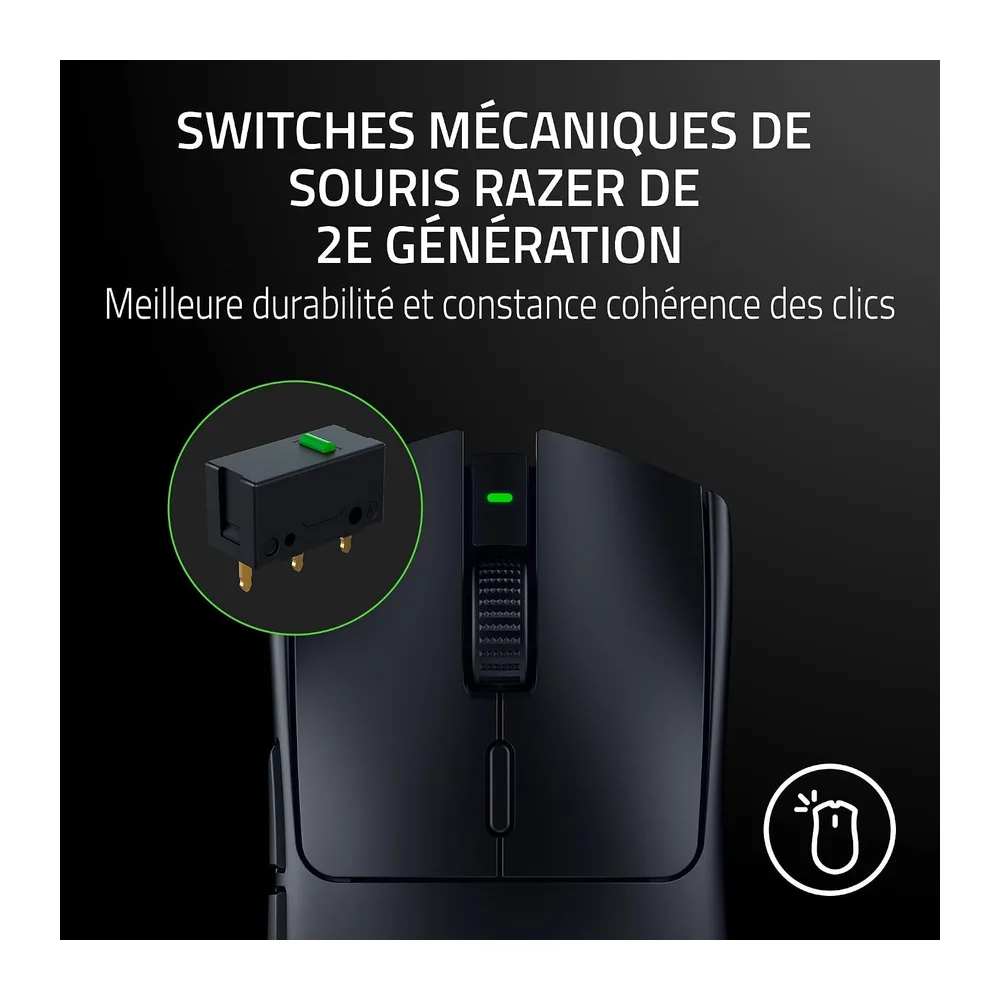 Razer Viper V3 HyperSpeed - Souris sans fil pour l’Esport - Capteur optique 30K Focus Pro (Jusqu’à 280 Heures d’Autonomi