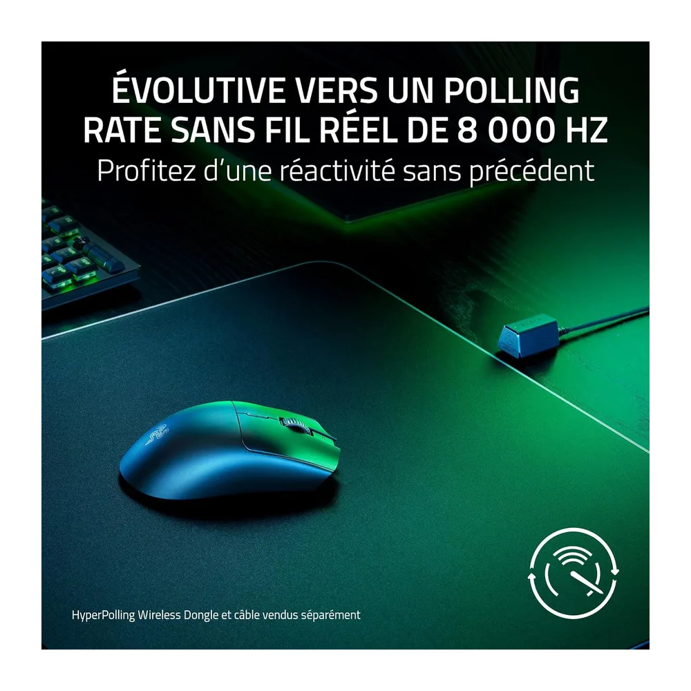 Razer Viper V3 HyperSpeed - Souris sans fil pour l’Esport - Capteur optique 30K Focus Pro (Jusqu’à 280 Heures d’Autonomi