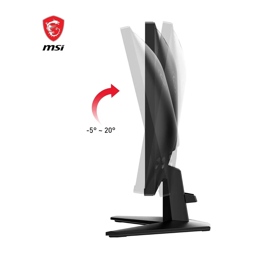 MSI G255F Écran Gaming 24.5" FHD | Dalle Rapid IPS 1920x1080, 180Hz, 1ms, compatible VESA, HDMI, DisplayPort, Adaptive-S