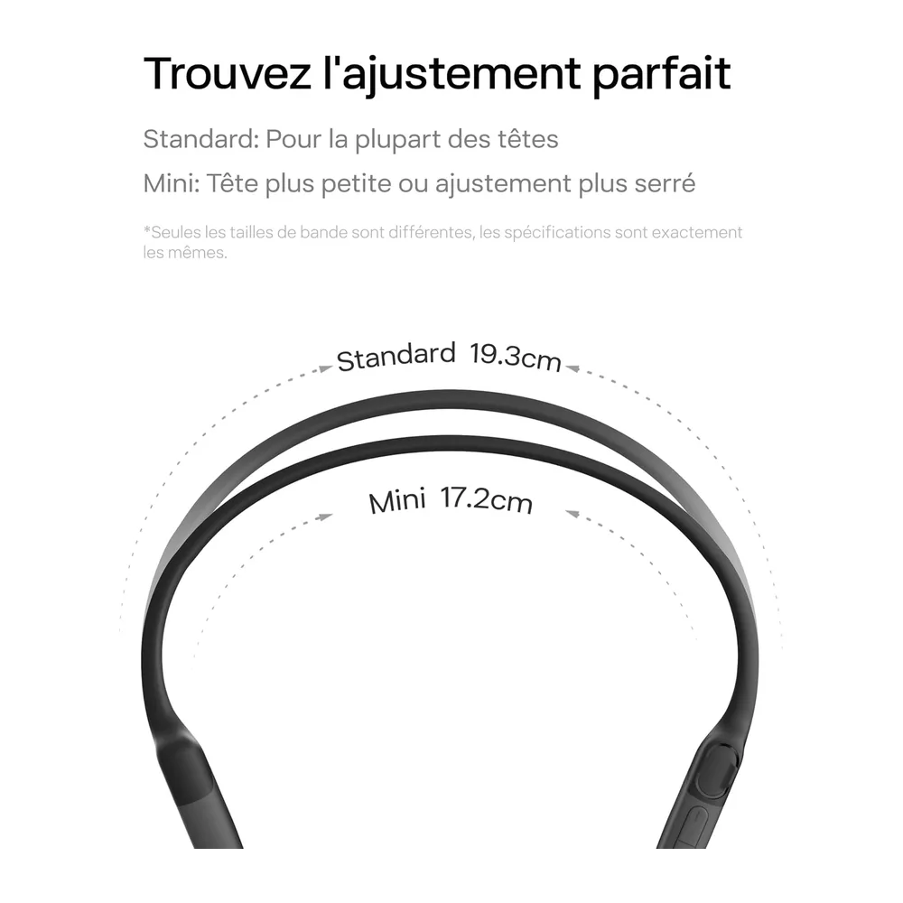 SHOKZ Casque à Conduction osseuse, 8 h d’autonomie - Noir | bluetooth oreilles libres pour le sport avec microphone, san