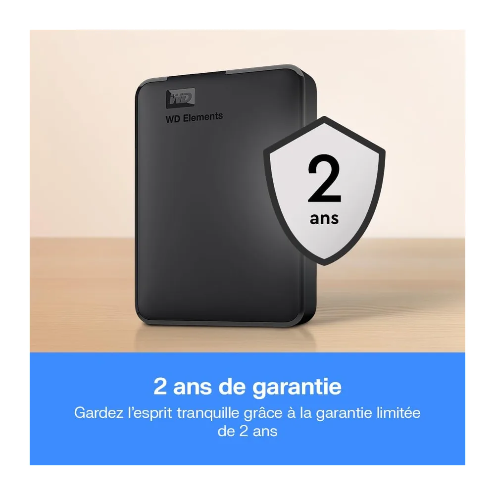 WD 6 to Elements Disque Dur Portable Externe, USB 3.0, Plug-and- Play, formaté pour Windows, Noir
