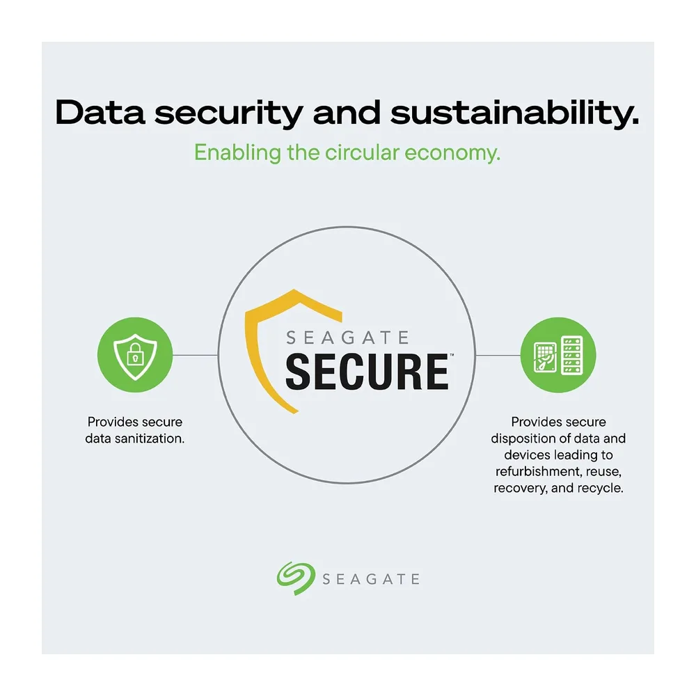 Seagate Exos 28To Serveur Interne Disque dur ST28000NM000C 3.5" HDD SATA 6 Gb/s 7200 tr/min 512 Mo de cache (Recondition