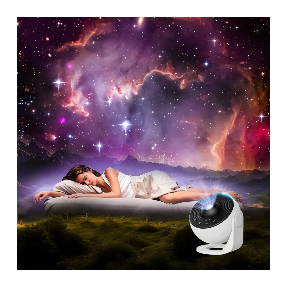 Macchiatto Pro Projecteur Ciel Etoile Planetarium Projecteur Galaxie avec 13 Disques de Film, Veilleuse Projecteur Régla