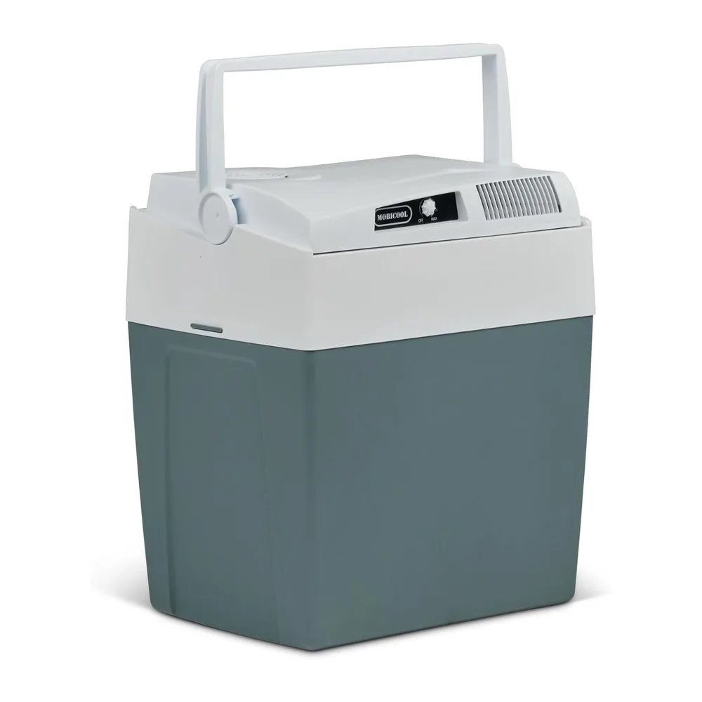 Mobicool ME27 Glacière électrique 26 l Gris Mini réfrigérateur 12/230 V pour voiture, camion, bateau, loisirs et camping